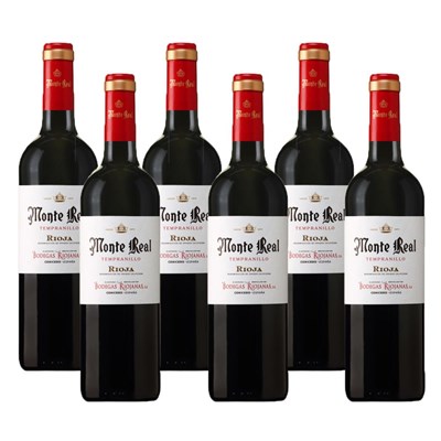 Case of 6 Monte Real Tempranillo 75cl Red Wine Wine